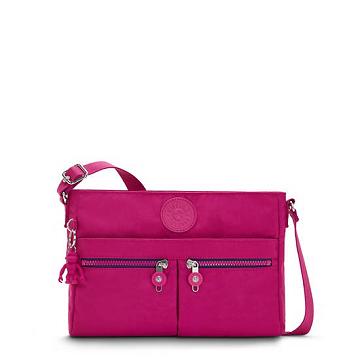 Kipling New Angie Mote Crossbody Veske Rosa Fuchsia | NO 2024WN